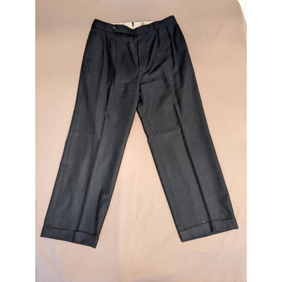 Paul Stuart III Grey Wool Suit Set Jacket Pants Sz 44-38 REGULAR Made in Canada - Picture 12 of 16